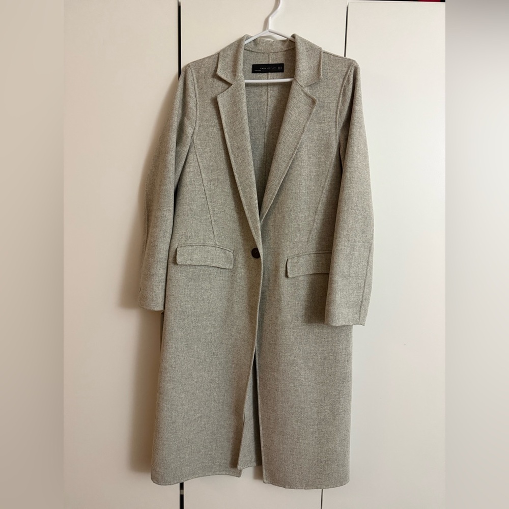 Zara Gray Wool Coat